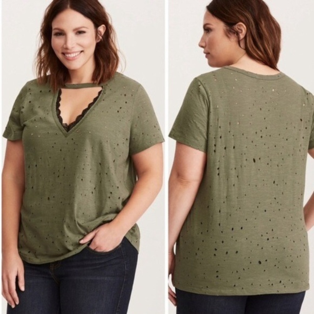 Torrid Distressed Tee
